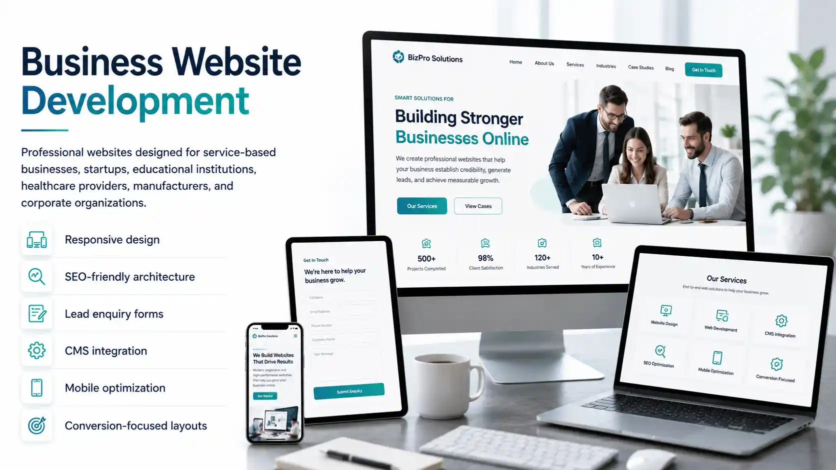 Business Website Development Services - Rankraze