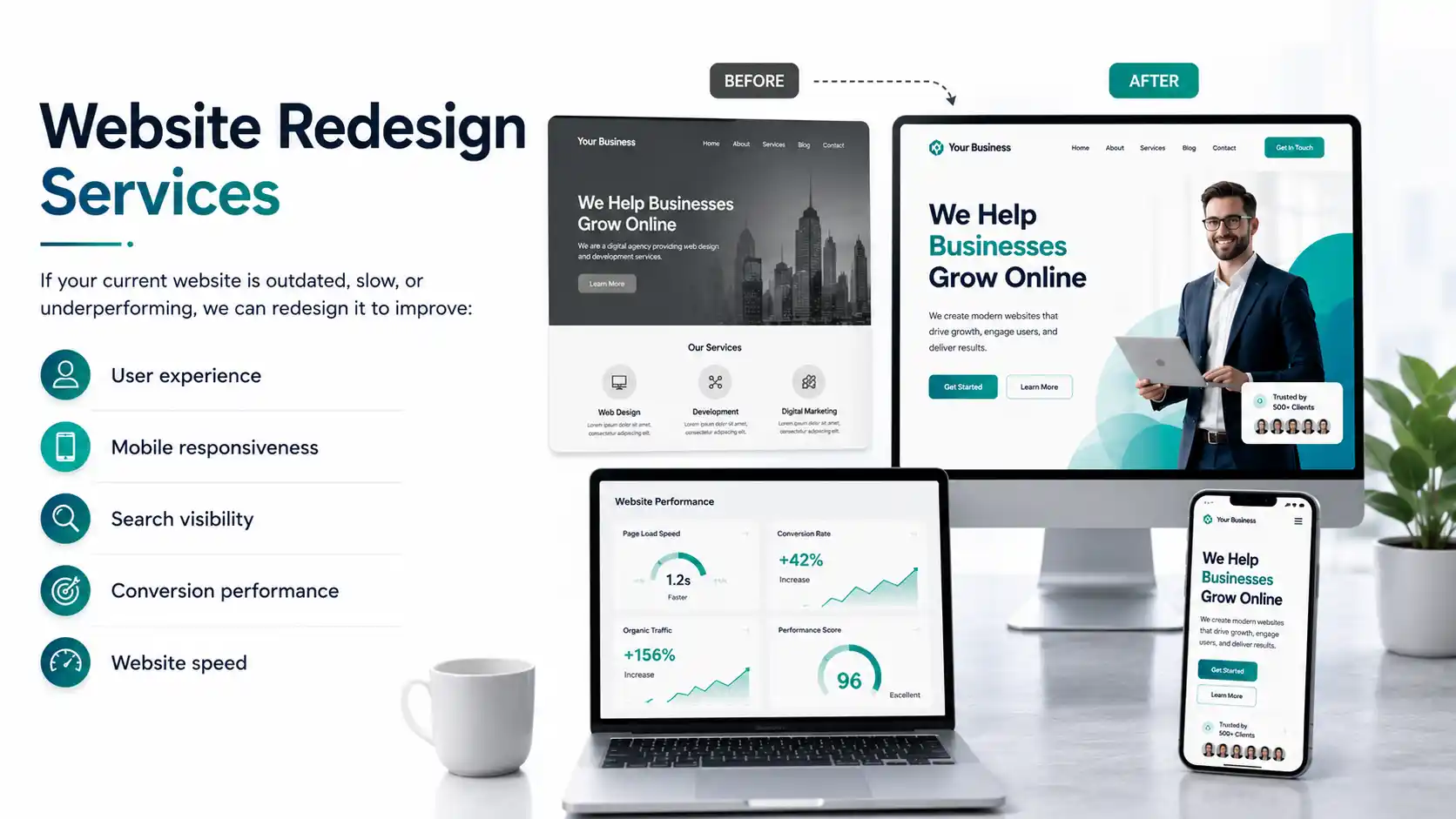 Website Redesign Services - Rankraze